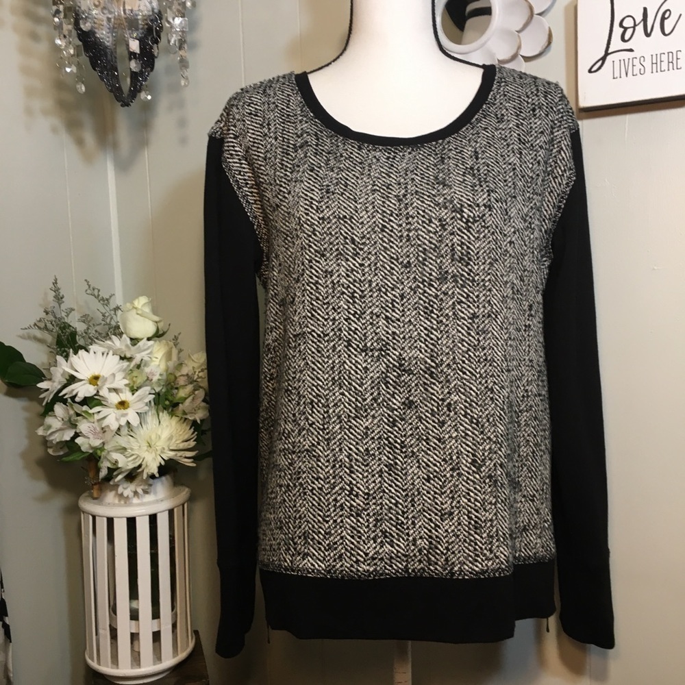 Cynthia Rowley hounds tooth lux pullover